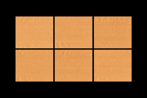Six square corkboard texture mockup on black background ideal for designers digital assets templates backgrounds graphic design resources SEO
