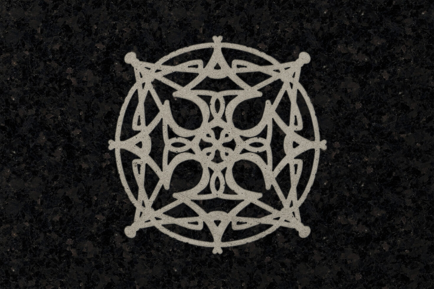 Intricate geometric pattern design with Celtic influence on a dark textured background perfect for graphic templates and designer mockups visuals.