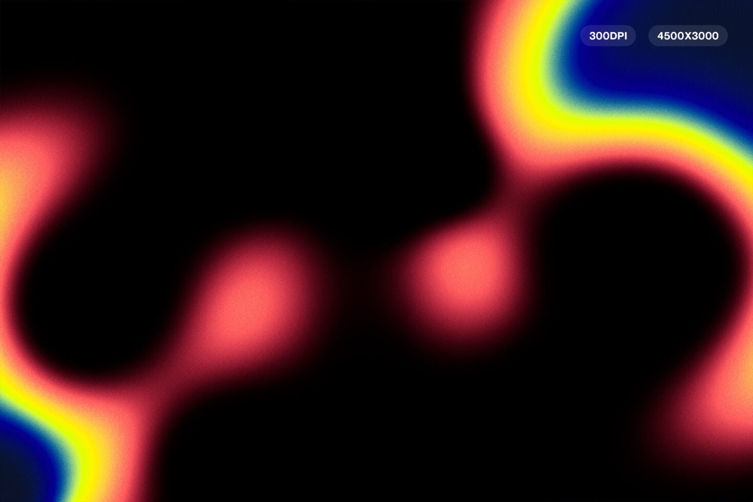 Abstract digital gradient background with vibrant red orange hues on black. High-resolution 4500x3000 pixels at 300 DPI. Ideal for graphic design projects.