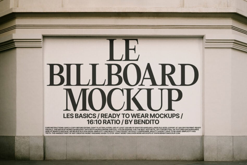 Tall dark billboard on city corner showing vertical type design mockup