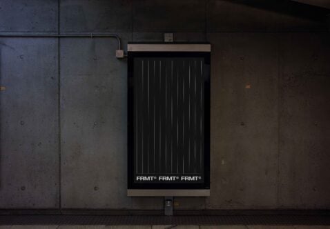 Urban poster mockup on a concrete wall ideal for showcasing designs. Modern minimalist setting enhances artwork display. Perfect for design portfolios.