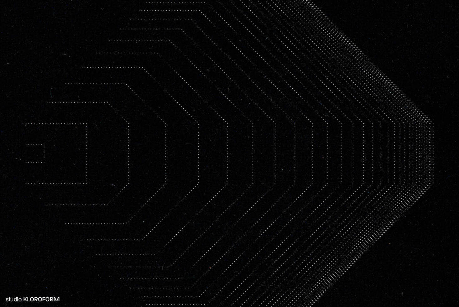 Abstract geometric pattern of dotted lines on a black background digital art design asset for templates and graphics SEO keywords design geometry