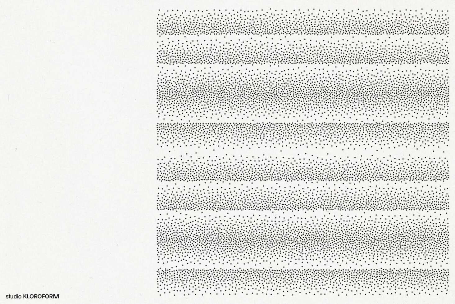 Abstract dot pattern design with evenly spaced horizontal lines suitable for graphic designers seeking unique textures and backgrounds.