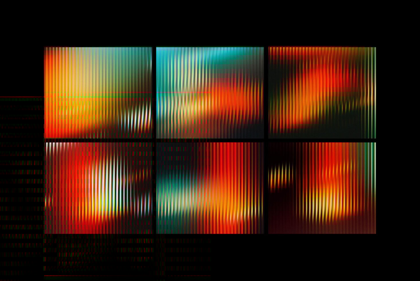 Abstract gradient pattern graphics featuring vibrant lines and colors red orange teal suitable for design templates mockups creating modern digital designs.