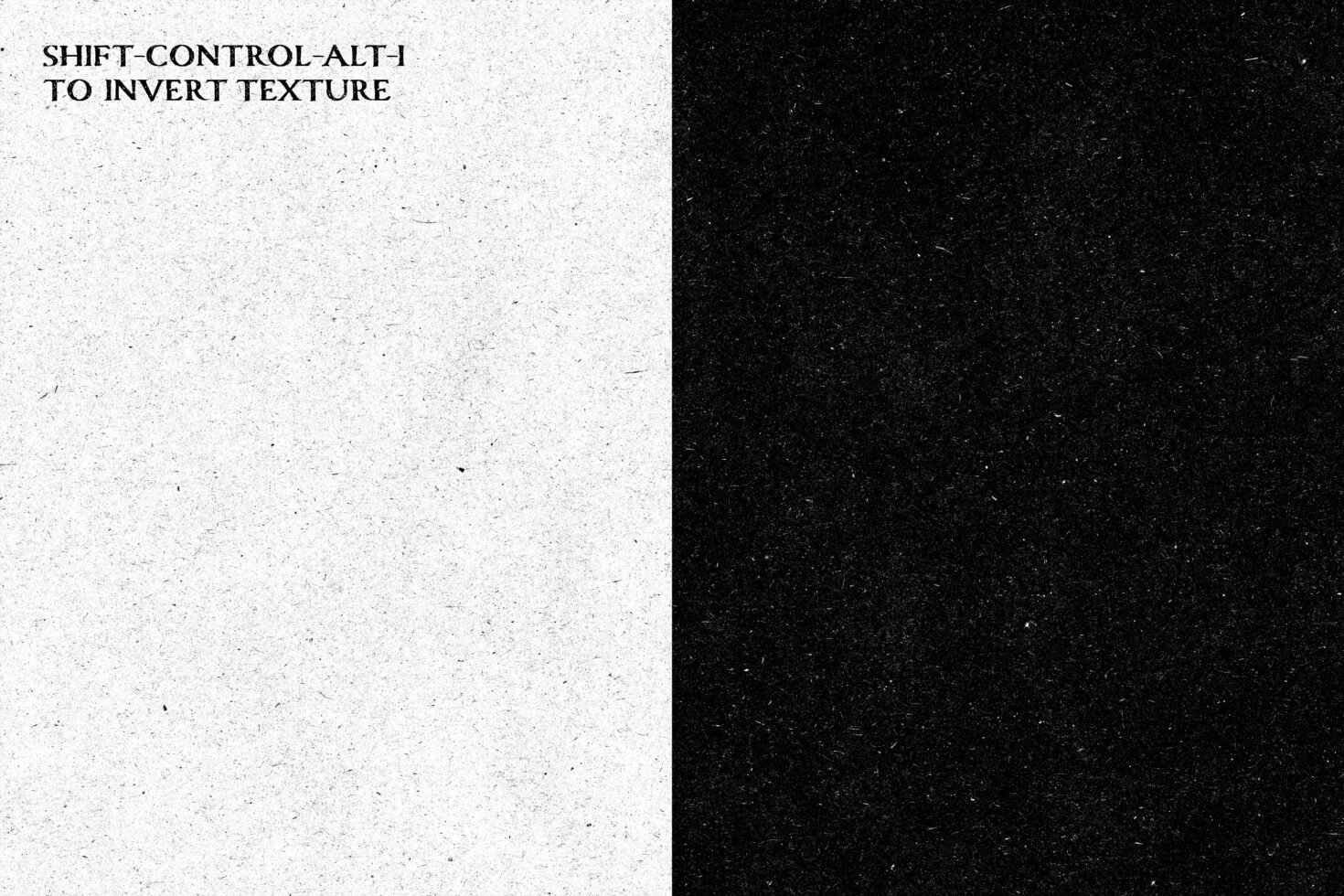 Black and white split texture background with vintage grain effect for mockup or graphic design. Editable for inverted texture effects.