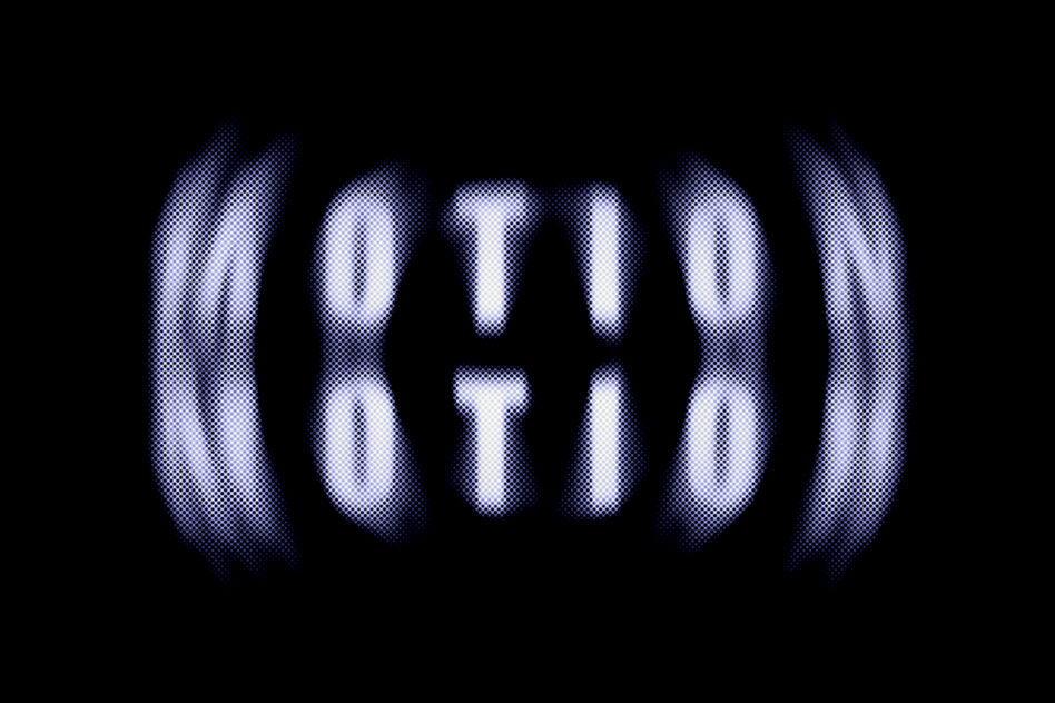 Dynamic motion text graphic with halftone effect for designers. Suitable for digital assets in templates and graphics. High contrast visual design.