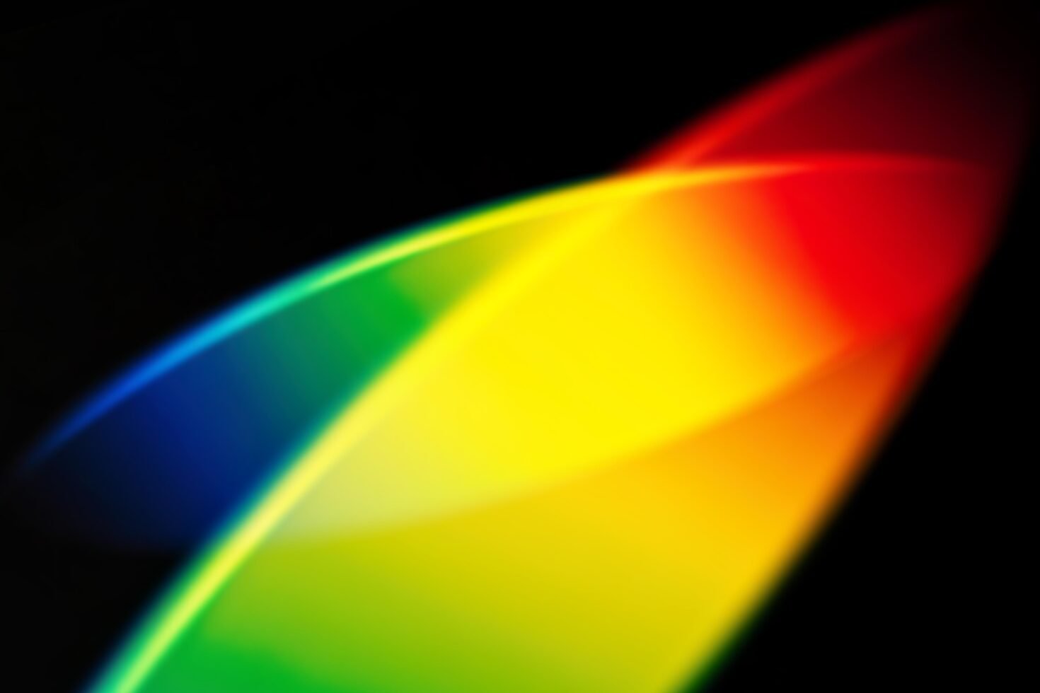 Abstract vibrant gradient with flowing rainbow colors on black background perfect for graphic designers digital designs and creative visual projects.