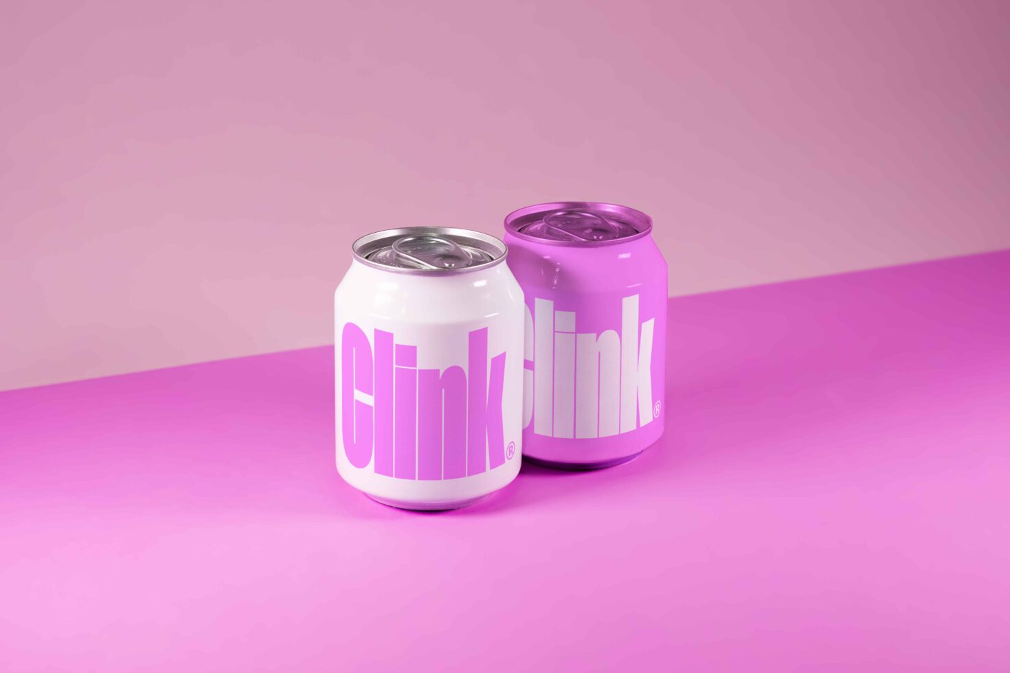 Pink and white soda can mockup on a pink background perfect for designers brand packaging showcasing vibrant product designs digital asset marketing