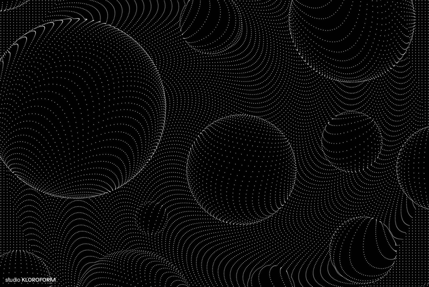 Abstract black and white wavy dot pattern background with spheres for digital design projects. Suitable for templates graphics SEO optimized asset.