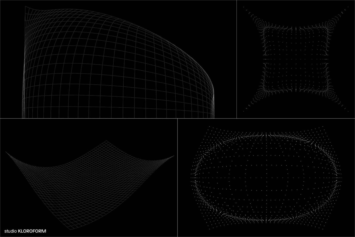 3D wireframe mesh on black background showcasing abstract geometric shapes suitable for digital assets graphic design templates mockups designers
