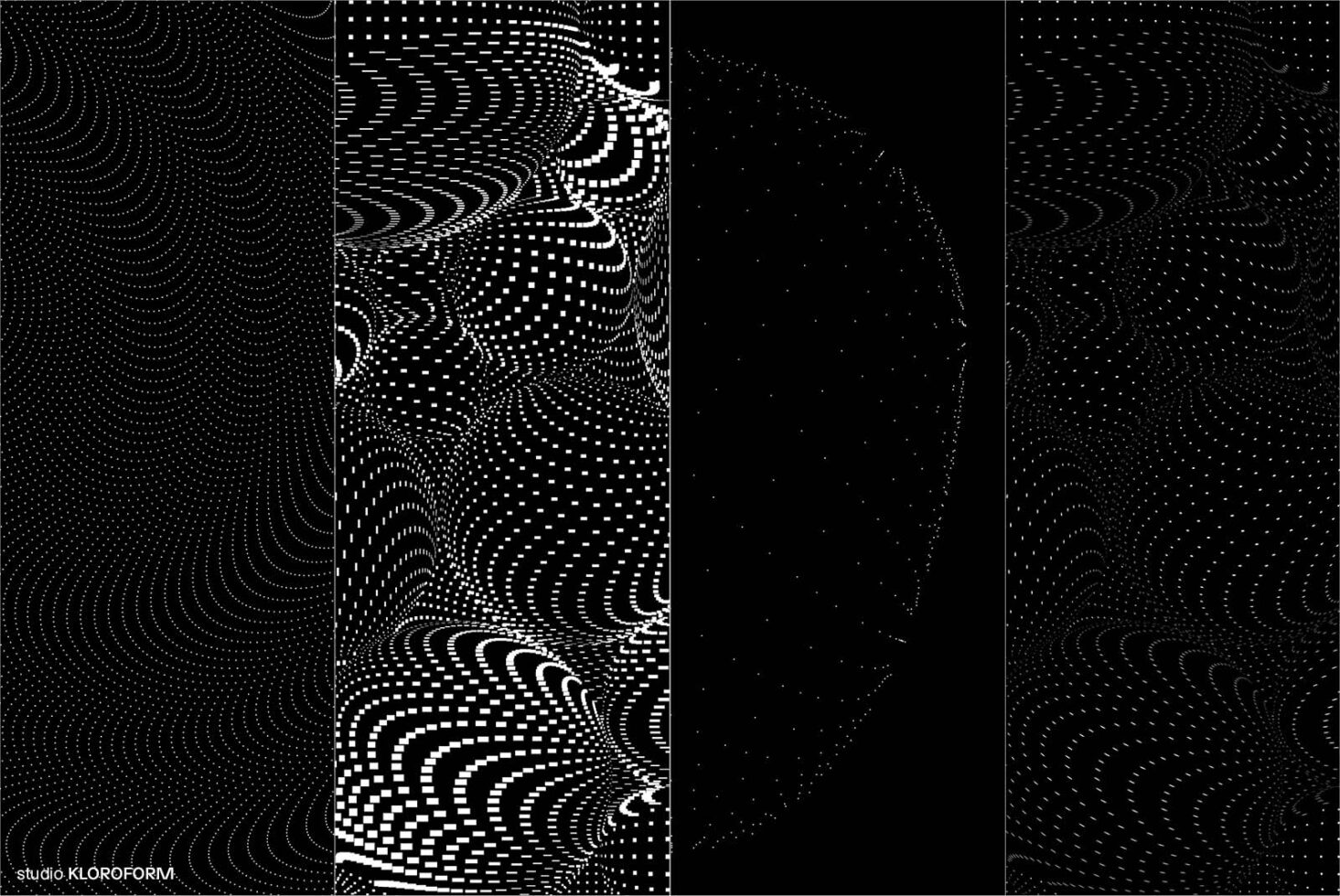 Abstract black and white dotted pattern graphics for designers. Digital assets ideal for templates and mockups. Modern design, seamless texture.