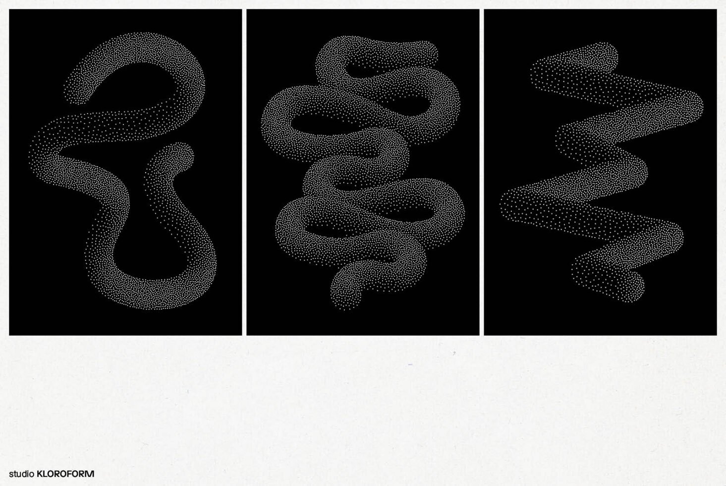 Abstract dotted line art on black background digital graphic for design. Ideal for mockups and templates. Vector illustration with wavy patterns.
