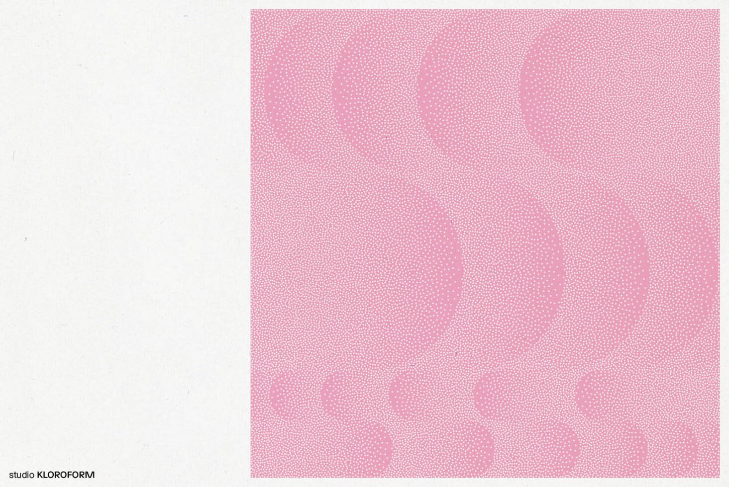 Minimalist pink abstract pattern design with white dots creating a geometric wave effect perfect for graphic designers digital templates and background use