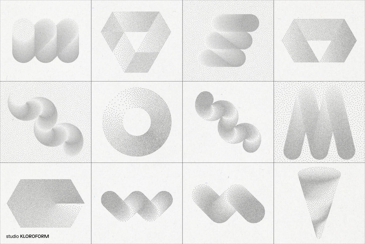 Abstract geometric dot patterns collection minimalist design elements for graphics and templates modern textured shapes for digital design studio use