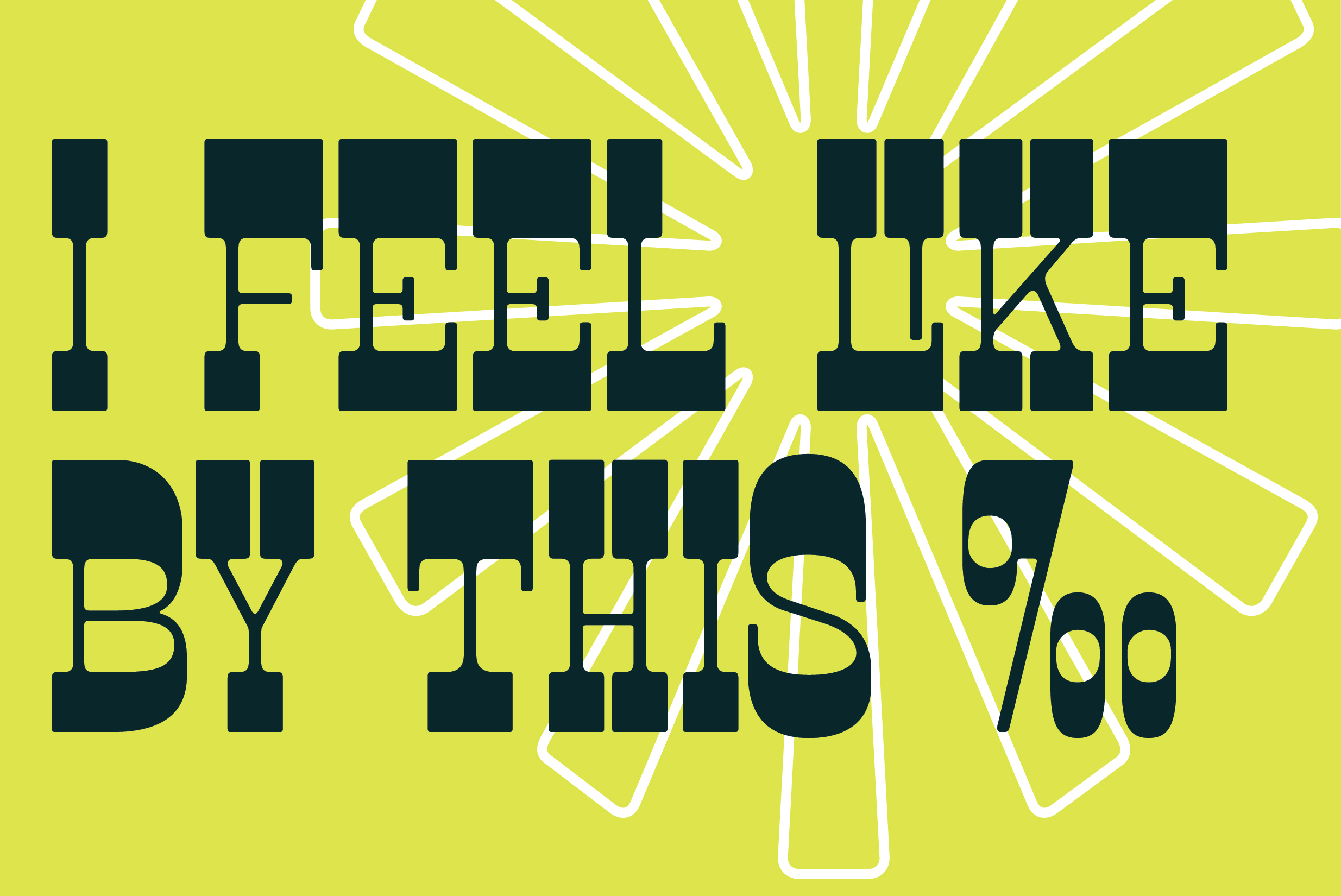 Bold retro font on bright green background with sunburst design suitable for graphic templates typography design digital assets for designers.