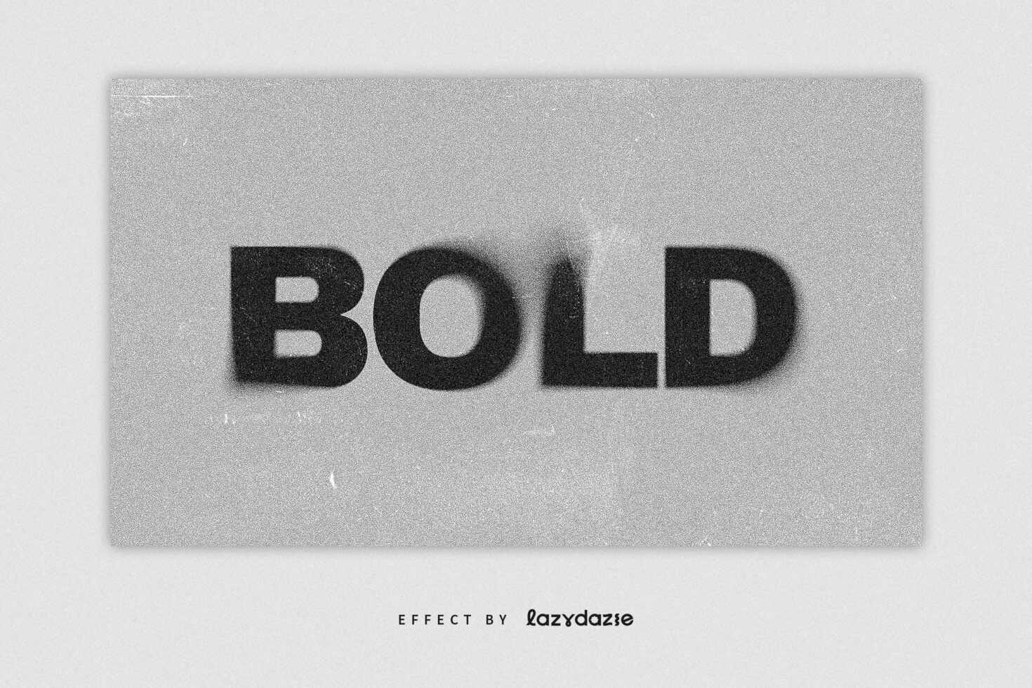 Bold text with grainy texture showcases a vintage effect. Ideal for graphic design, typography, branding projects. Perfect for designers seeking retro style.