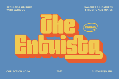 Entuista font by Zarma Type