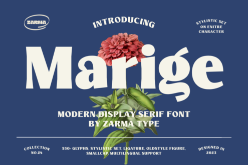 Marige font by Zarma Type