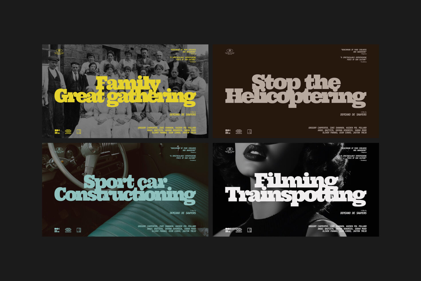 Retro-themed graphic design templates with bold typography for designers. Vintage style ideal for digital assets in mockups and creative layouts.