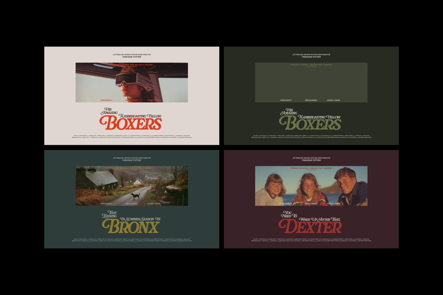 Retro film poster templates featuring vintage style fonts and images. Perfect for designers seeking nostalgic graphics for creative projects.