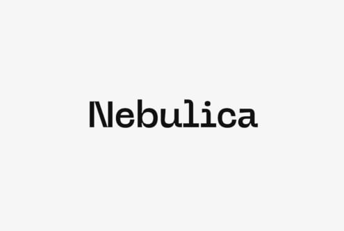 Nebulica font display on white background perfect for digital assets market. Clean sans serif typeface ideal for designers seeking modern typography solutions.