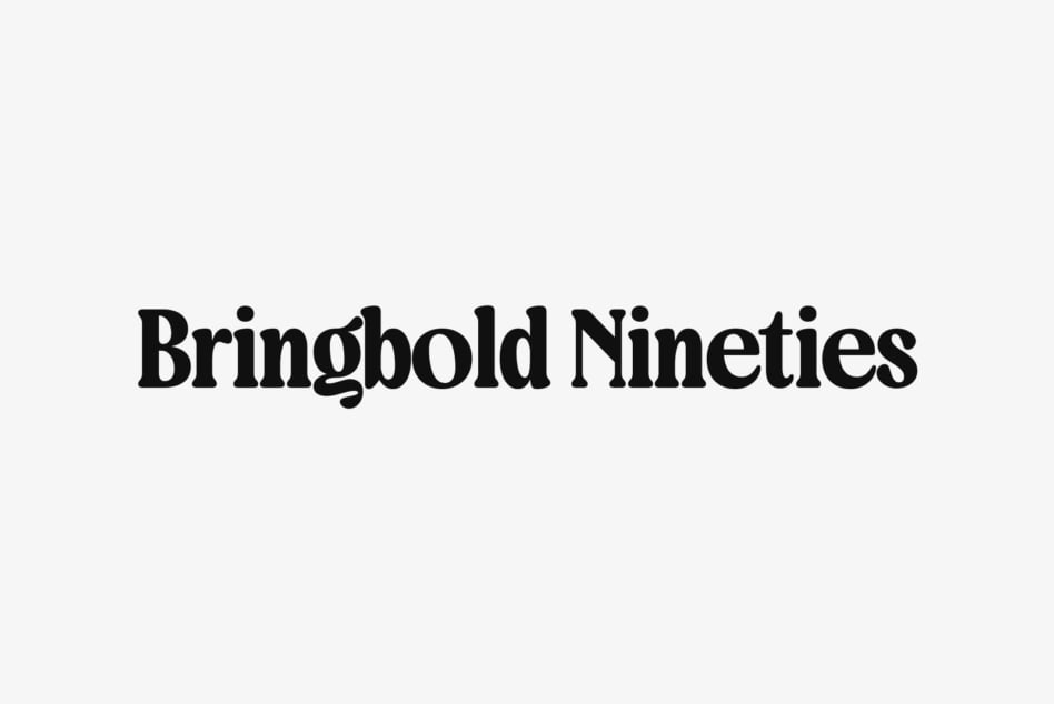 Bold retro 90s font Bringbold Nineties on white background ideal for graphic design projects branding typography text design inspiration typography