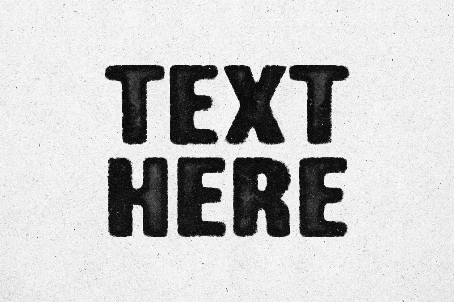 Bold textured font overlay on grainy paper background perfect for design mockups typography projects digital templates and creative graphics.