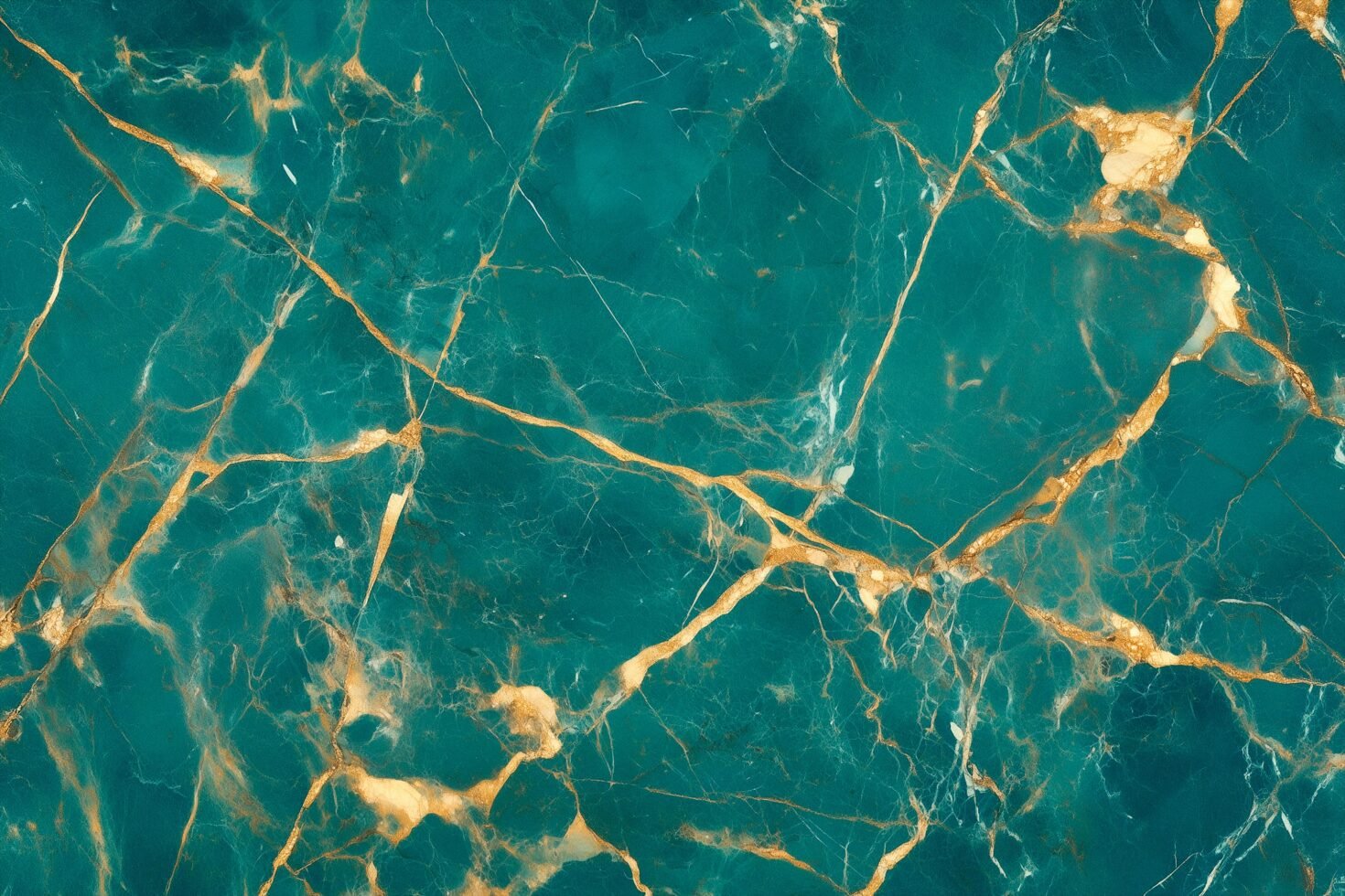 Elegant teal marble texture with golden veins, perfect for backgrounds and digital graphic design templates. Ideal for designers seeking luxurious patterns.