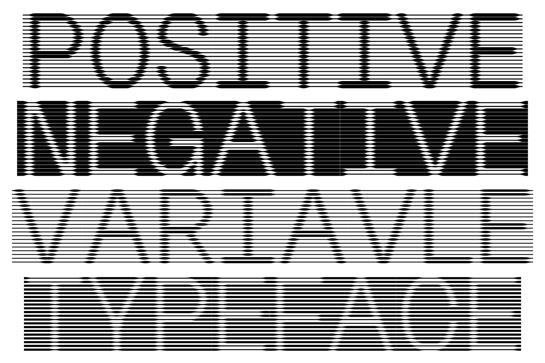 Abstract black and white variable typeface design showcasing words positive negative variable and typeface suitable for typography projects and graphics.