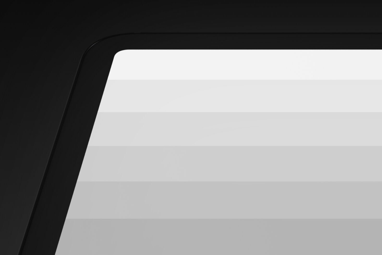 Minimalist digital mockup in grayscale featuring a sleek window frame design for designers. Ideal for templates, backgrounds, and graphic projects.