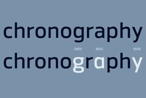 Modern sans-serif font showing variations in style for designers typography contrast digital asset design font options lettering styles mockup.