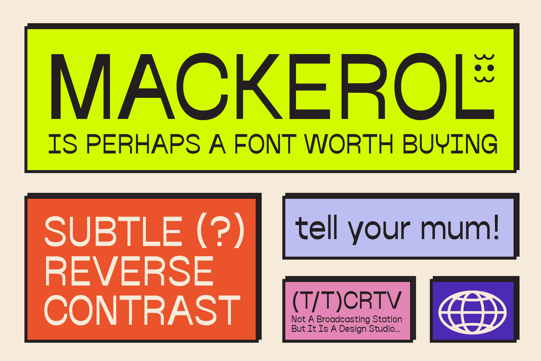 Modern typographic design mockup featuring bold fonts in vibrant colors; ideal for designers seeking unique fonts and creative graphics templates.