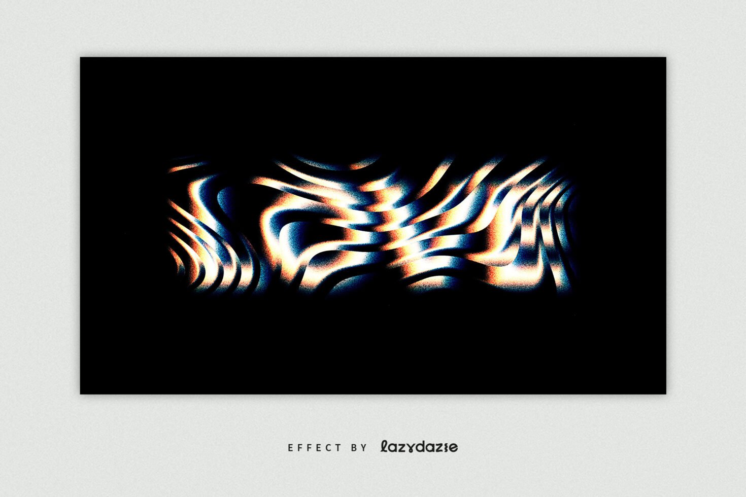 Abstract wavy light pattern with gradient colors on black background perfect for graphic design projects digital assets templates for designers.
