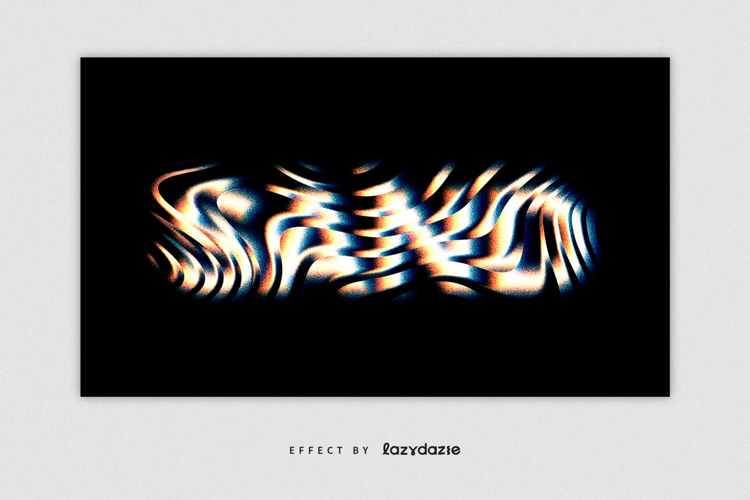 Abstract neon light wave effect image with wavy patterns on black background graphic design asset for designers digital art resource visual template