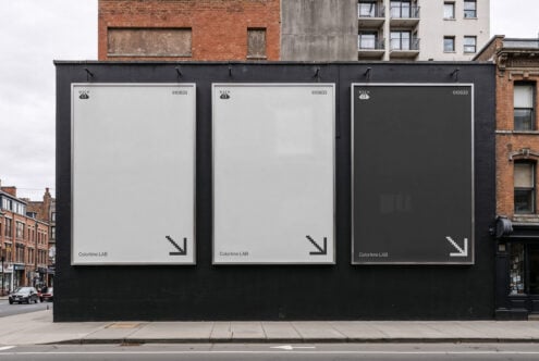 Three blank billboard mockups on a city street wall ideal for advertising design templates showcasing urban branding showcasing empty posters for creatives.