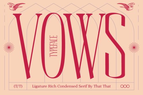 Vows font by That That Type