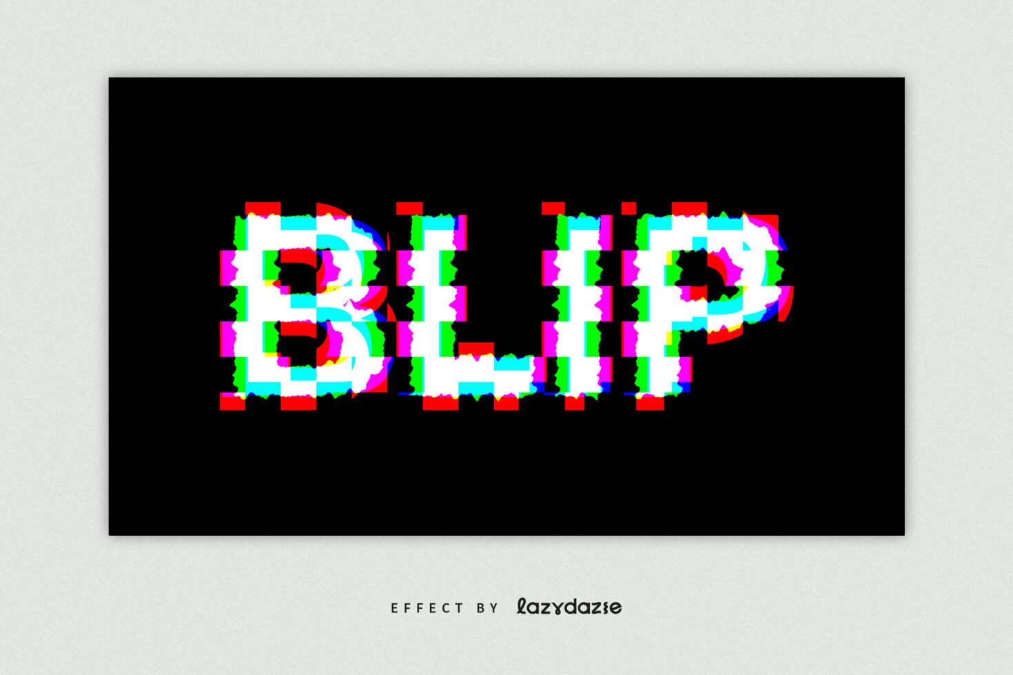 Glitch text effect showcasing colorful distorted typography for digital design. Perfect for designers seeking unique graphic templates and creative assets.