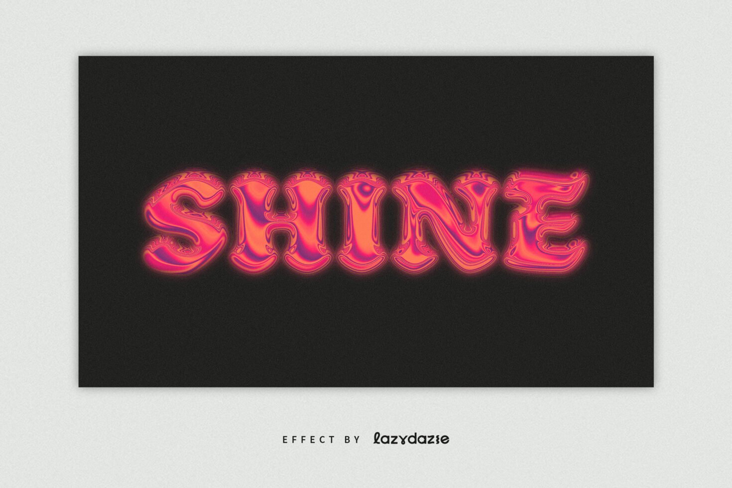Glowing neon text effect reading SHINE on black background. Perfect for graphic design templates, typography designs, vibrant visual assets for designers.