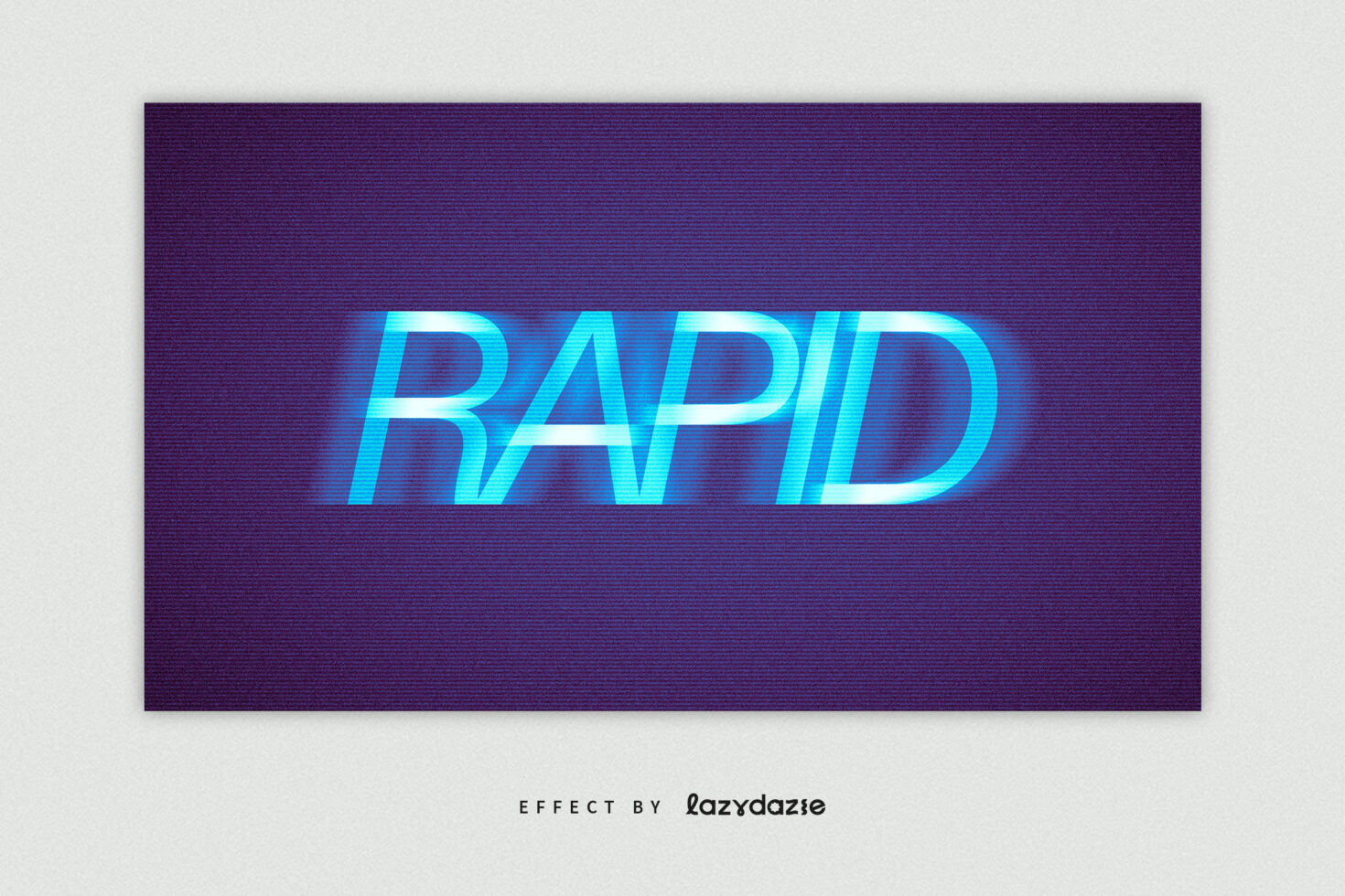 Blue neon text effect on a textured purple background ideal for graphic design projects and typography templates for designers seeking vibrant styles.