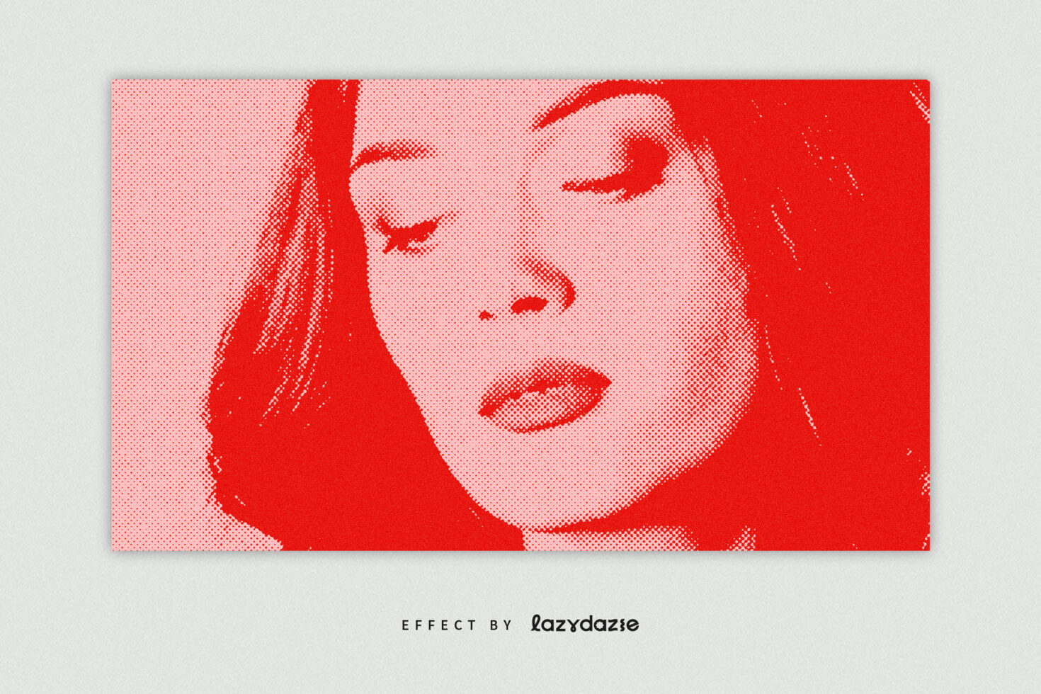Halftone portrait graphic in red and white tones ideal for design templates posters and artistic projects. Vintage pop art effect for creative designers.