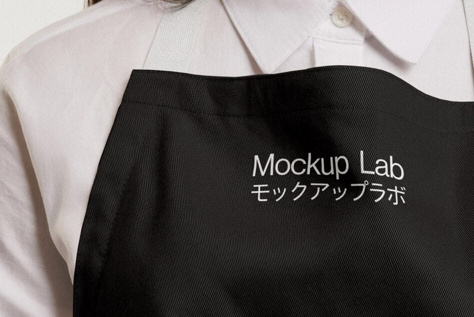 Person wearing black shirt with white text print over white collared shirt