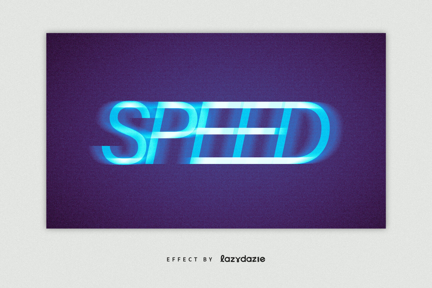 Dynamic speed effect in bold blue text on dark textured background perfect for graphic designers seeking unique vibrant visual elements and typography.
