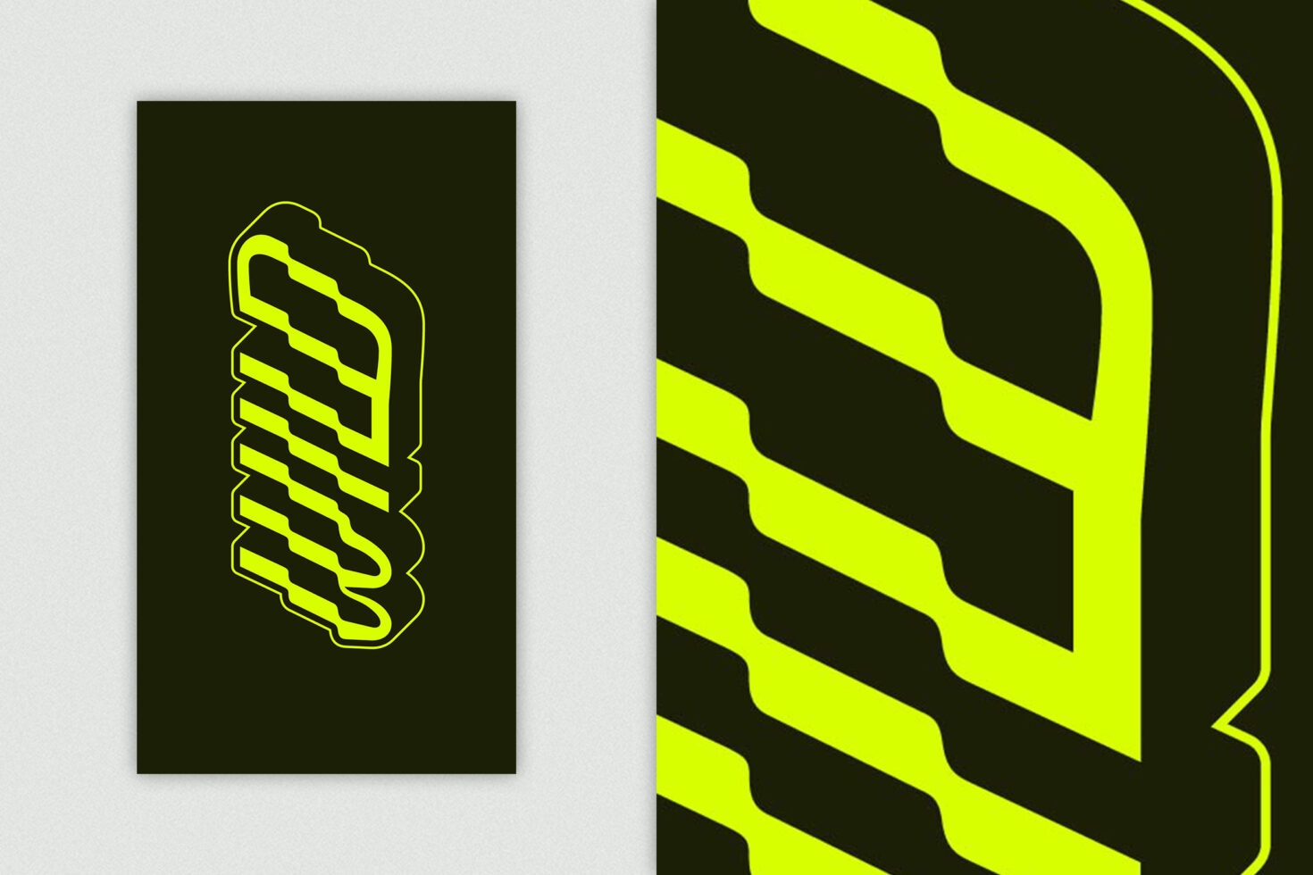Minimalistic graphic design with abstract yellow lines on dark background. Perfect for designers seeking modern, geometric templates or unique graphics.
