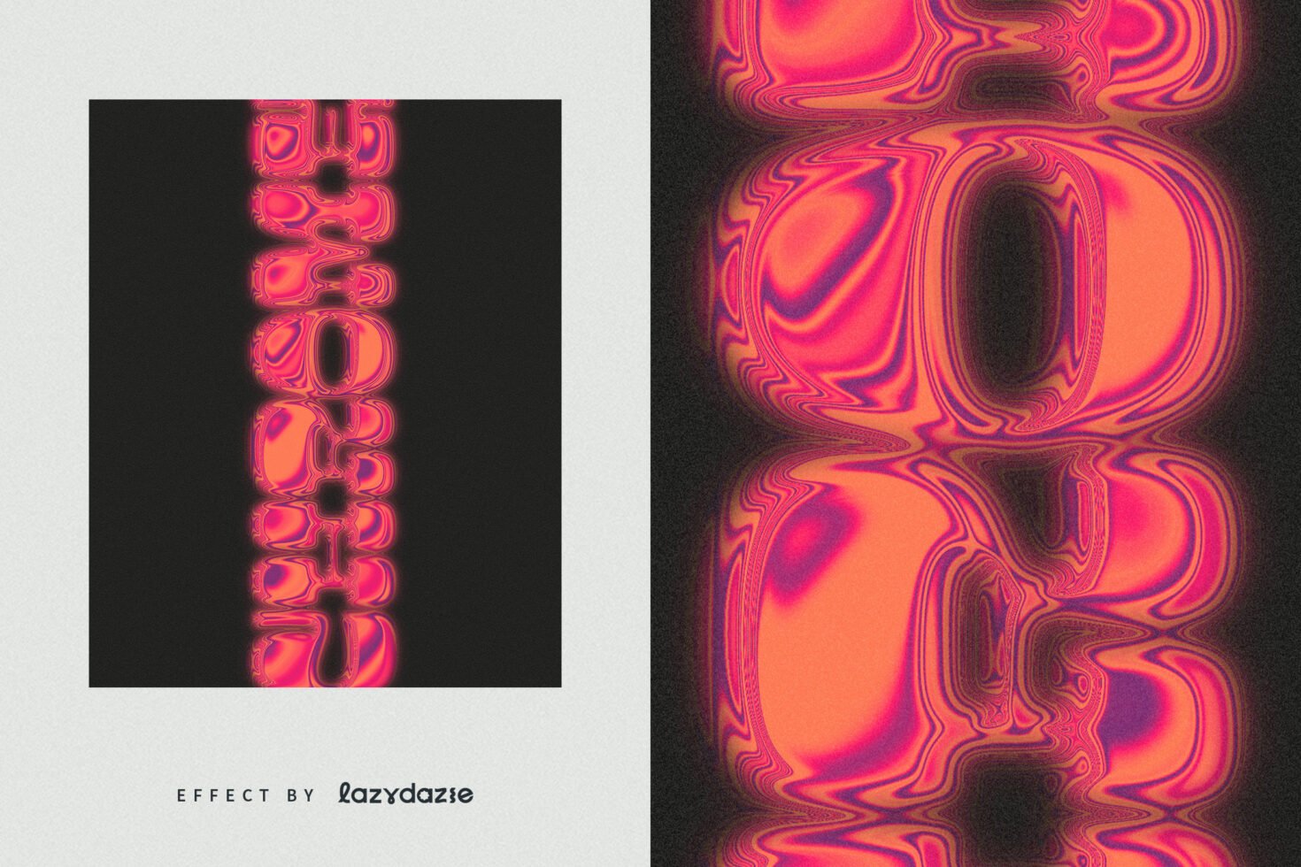 Vibrant abstract digital graphics template with bold neon colors and fluid distortion effects. Ideal for designers seeking unique visual assets.