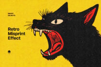 Retro Misprint Design Effect