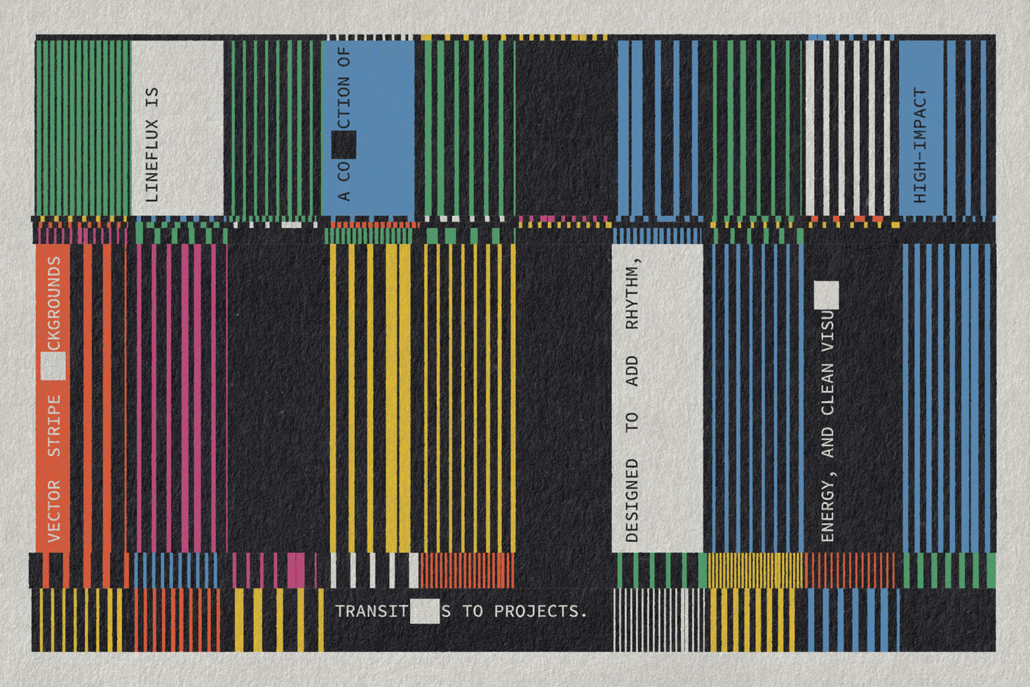 Vector stripe backgrounds with colorful lines and geometric patterns. High-impact, clean visual assets for designers. Graphics for dynamic projects.
