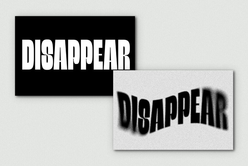 Bold distorted font set on black and white backgrounds for graphic design projects typography templates artistic text effects SEO keyword Designers