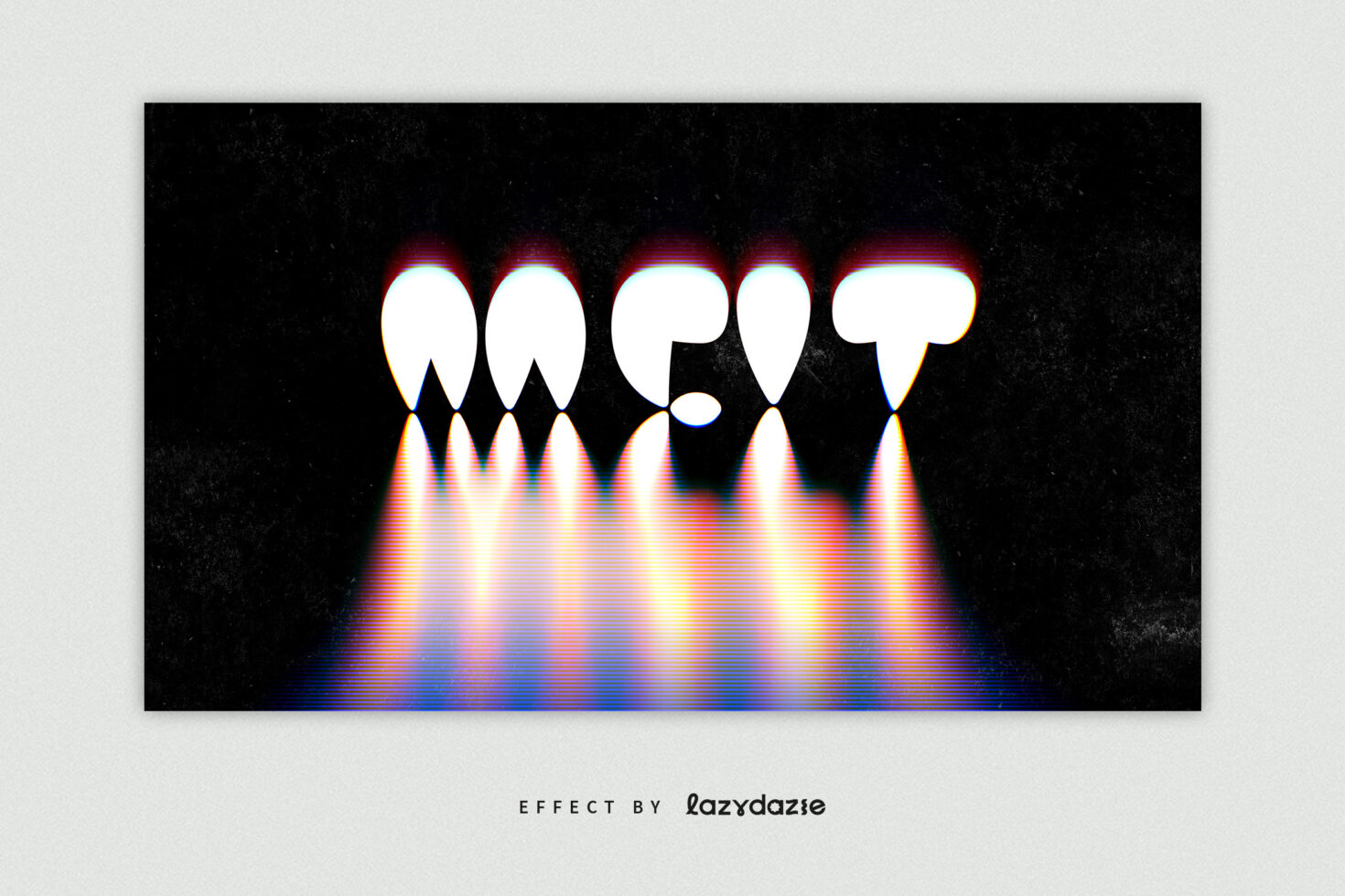Glitch text effect on dark background creating a distorted abstract design. Perfect for digital assets, graphics, and typography templates for designers.