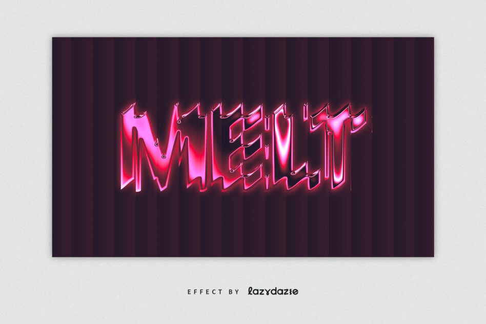 Magenta neon glowing text spelling MINDFUL on dark vertical striped background