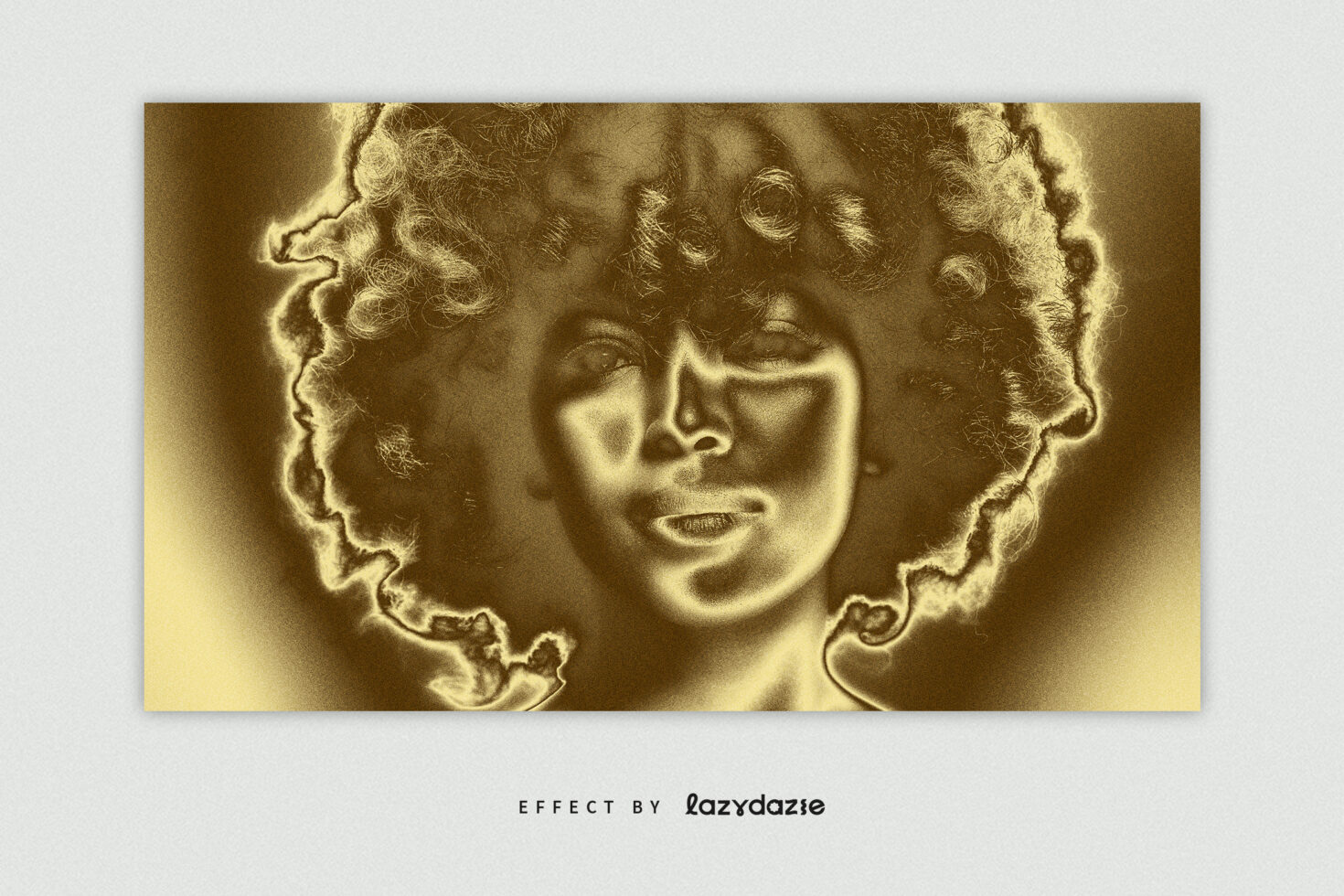 Digital artwork showcasing a stylized portrait with a sepia tone effect ideal for designers looking for unique graphics or templates for creative projects.